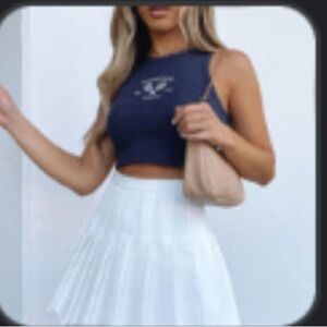 White Fox Mini Skirt